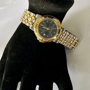 6.7” Wrist Raymond Weil Tango Ladies Watch Two Tone With Blue Dial (27 mm case)